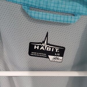 Habit Men's Casual Button Down Shirt - Light Blue